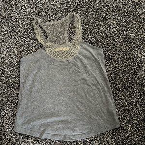 Urban Outfitters Pins and Needles tank Top XS grey top with lace